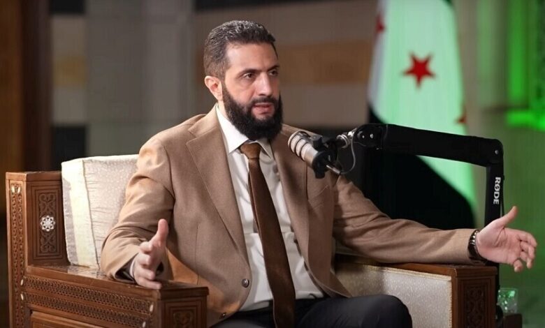 الرئيس السوري أحمد الشرع