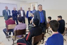 العبيدات يتفقد مدارس الأشرفية الثانوية