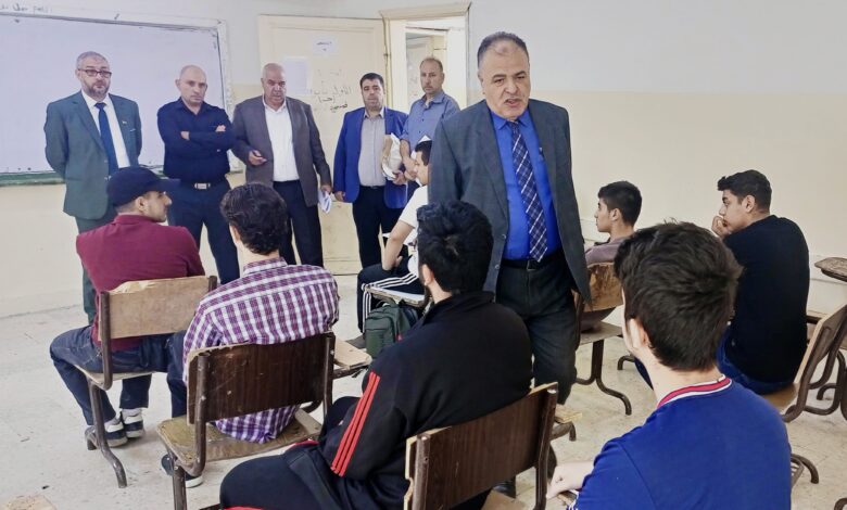 العبيدات يتفقد مدارس الأشرفية الثانوية