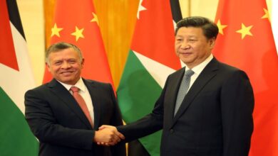 الملك عبدالله الثاني خلال زيارته إلى الصين