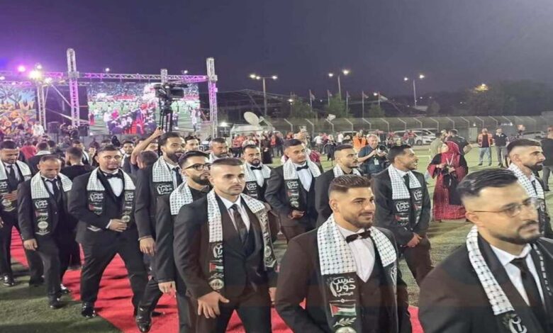 عرس دورا الجماعي بمشاركة 88 عريسًا وعروسًا في الخليل