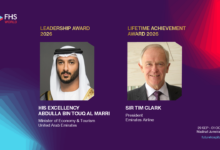 جوائز قمة مستقبل الضيافة 2026 تكرم عبدالله بن طوق المري والسير تيم كلارك