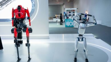 روبوت HONOR Robotics D1 خلال سباق 100 متر