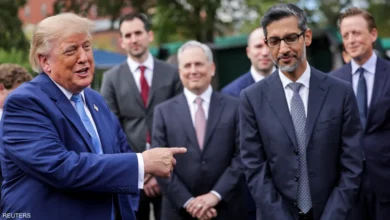 اجتماع الرئيس الأميركي دونالد ترمب مع قادة شركات التكنولوجيا لمناقشة مراجعة أنظمة الذكاء الاصطناعي.
