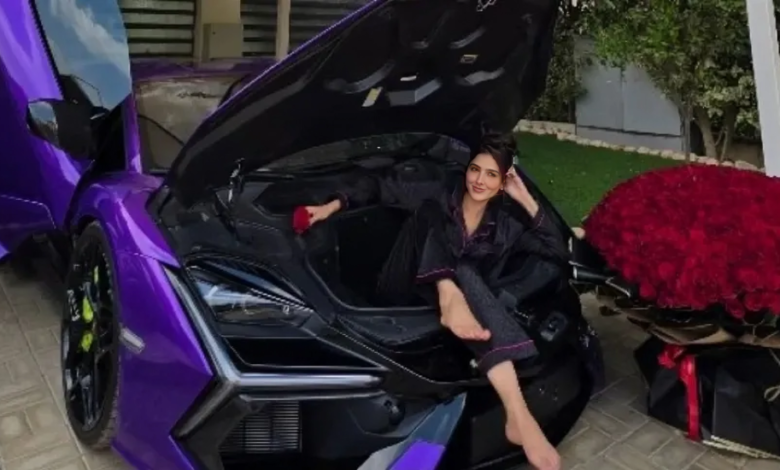 محمد سامي يفاجئ مي عمر بسيارة لامبورجيني فاخرة في عيد ميلادها