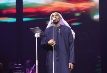 حسين الجسمي خلال حفله في أرينا الكويت ضمن مهرجان ليلة عمر