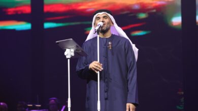 حسين الجسمي خلال حفله في أرينا الكويت ضمن مهرجان ليلة عمر