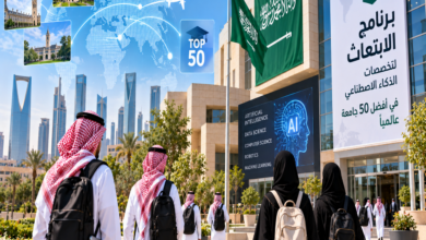 برنامج الابتعاث السعودي لدراسة الذكاء الاصطناعي وعلوم البيانات في أفضل 50 جامعة عالمية