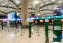 مطار الملك خالد الدولي في الرياض وسط متابعة تطورات الحادث