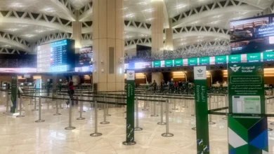 مطار الملك خالد الدولي في الرياض وسط متابعة تطورات الحادث