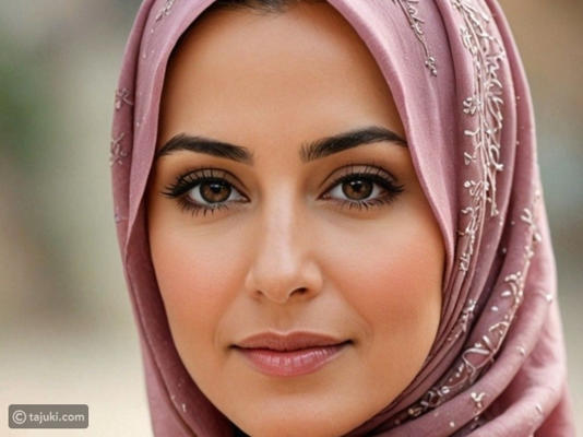 جمال عيون المرأة العُمانية مع الكحل التقليدي والحواجب المحددة بأسلوب طبيعي