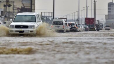 طقس السعودية اليوم وأمطار غزيرة وسيول في عدة مناطق