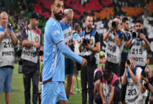 محمد صلاح بقميص طرابزون سبور خلال منافسات الدوري التركي لكرة القدم